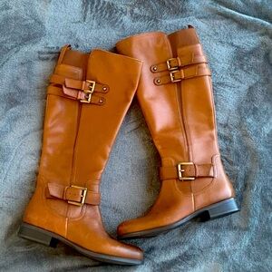 Tan Leather Boots Naturalizer 6.5M